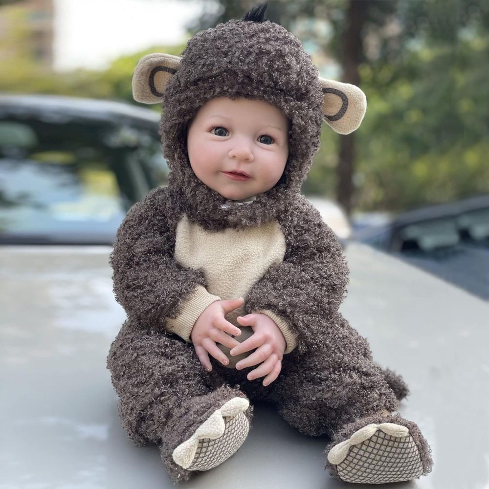 Reborn Cute Monkey Baby Dolls Fantastic Gift For Beloved Childs 20 Inch